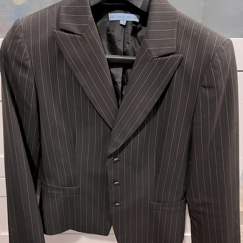 Antonio Melani brown stopped blazer